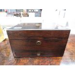 Victorian mahogany vanity box