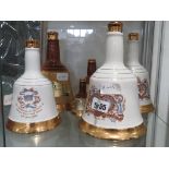 5655 - 6 Bells Whisky decanters