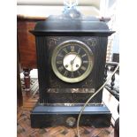Victorian slate based mantle clock