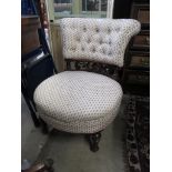 Floral upholstered nursing chair