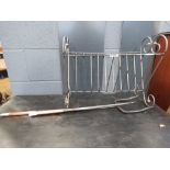 Wire work magazine rack and companion set