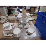 Quantity of Royal Windsor floral patterned crockery