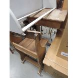 Child's school desk with attached seat