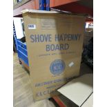 Boxed shove ha'penny board