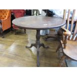 Victorian mahogany tilted tripod table