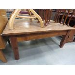 Low pine coffee table