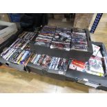 4 boxes containing a large quantity of DVD's