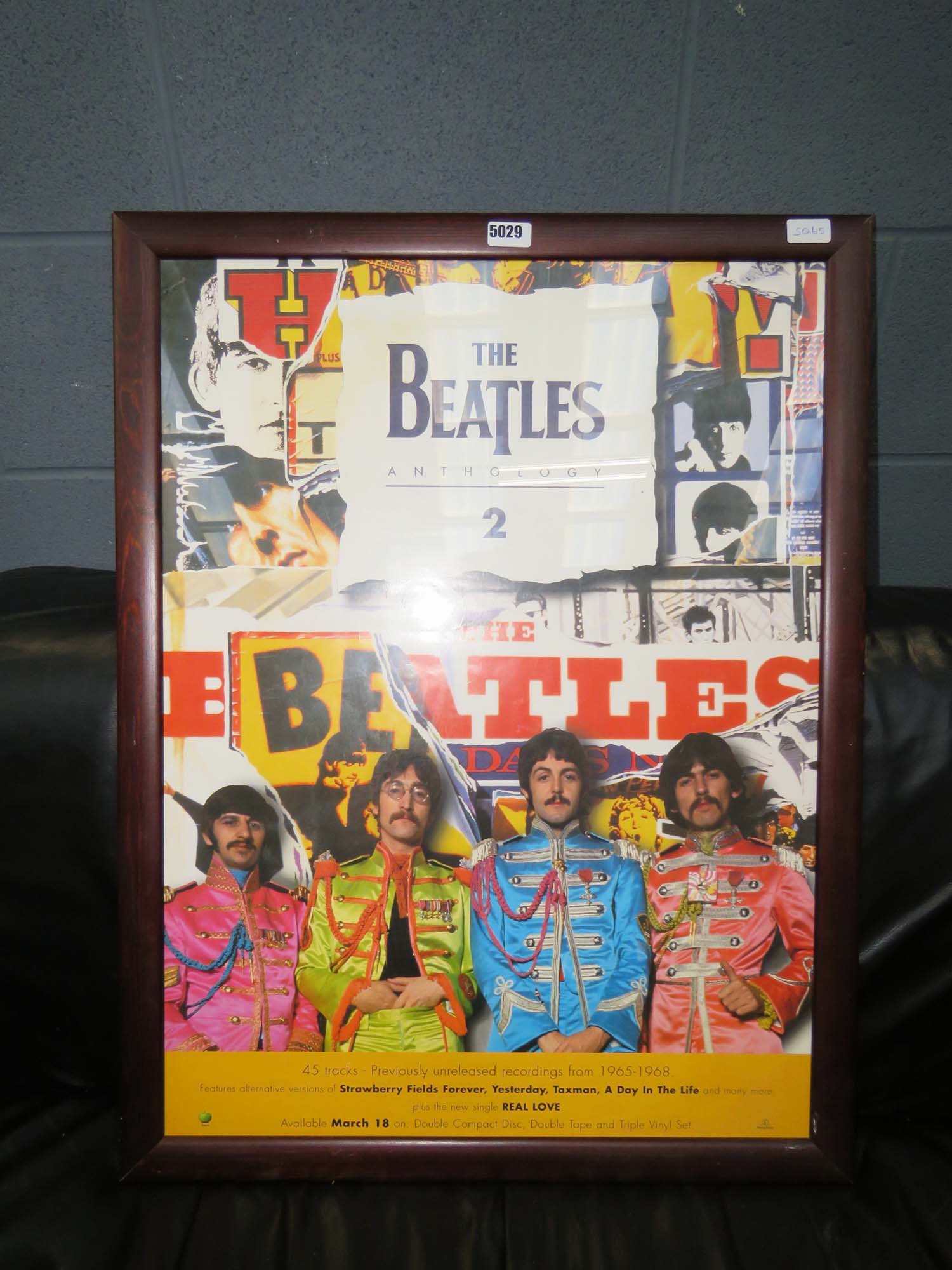 Framed poster of The Beatles