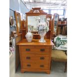 Edwardian chest of drawers with mirror back