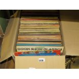 Box containing a quantity of vinyl records