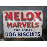 Enamelled dog biscuit sign