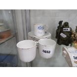 Quantity of Stoke Goulding cricket club cups and saucers