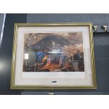 Terence Cuneo steam train print, limited edition