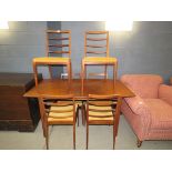 McIntosh extending dining table with 6 chairs