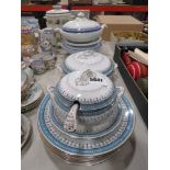 Quantity of lidded Alfred Pearce tureens and dinner plates
