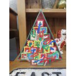 Wooden Christmas tree gift