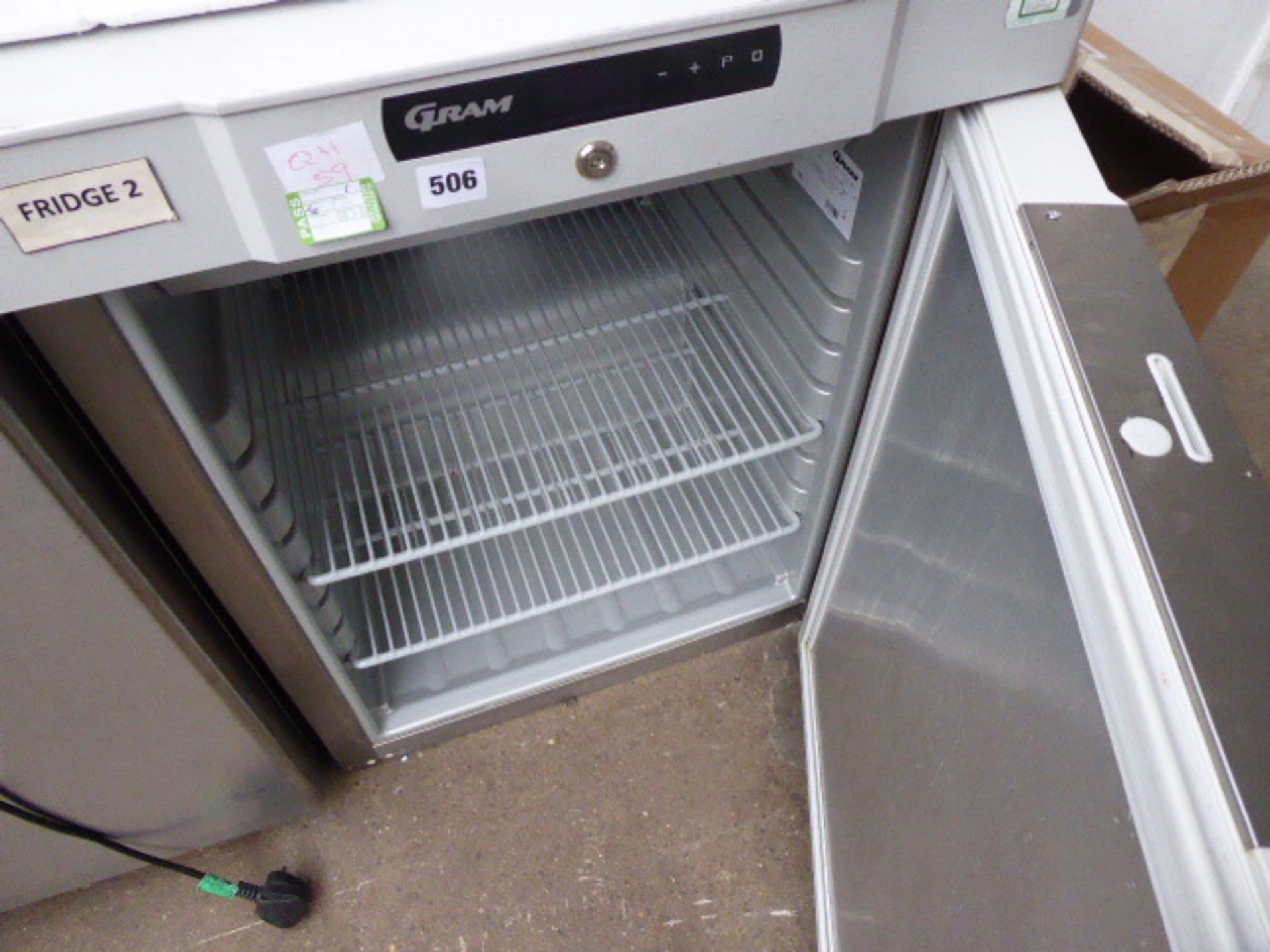 (TN1) 60cm Gram model K210RG3N under counter single door fridge (Gas R600A) - Image 2 of 2