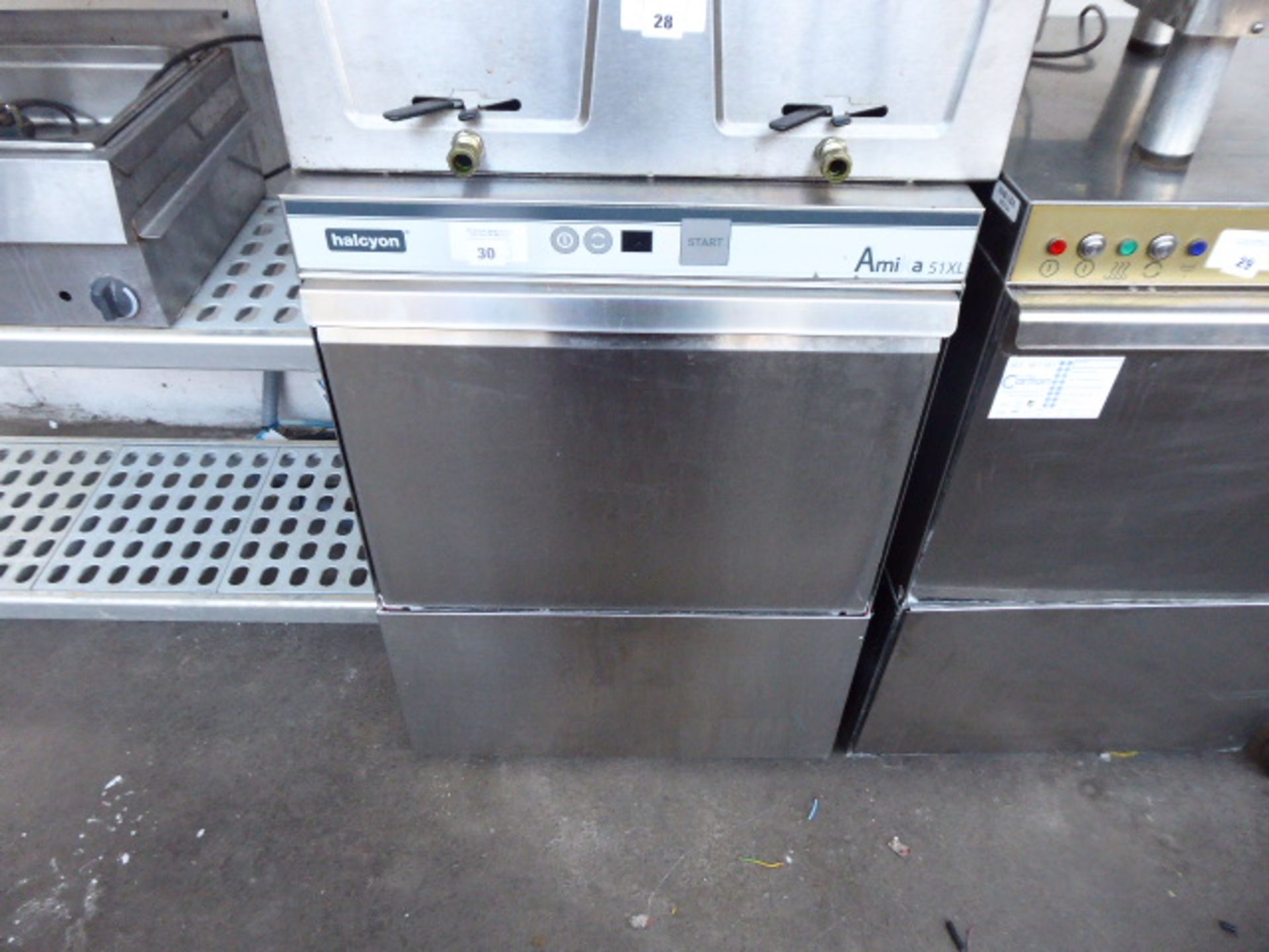 58cm Halcyon Amika 15XL under counter drop front dishwasher