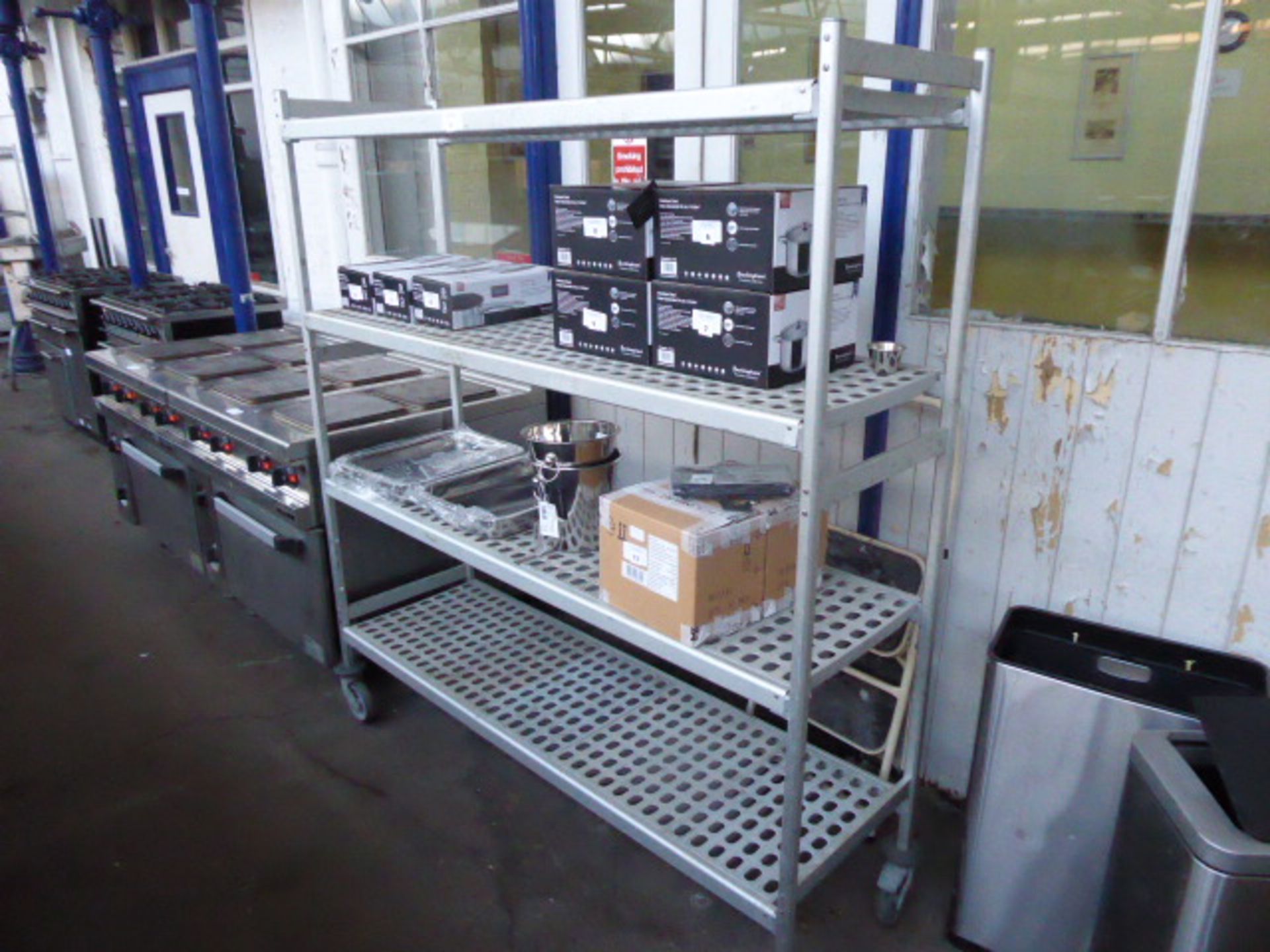 160cm 4 tier mobile cold room rack