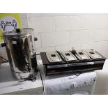 (7,8) Electric pre heated bain marie with electric water boiler