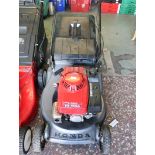 Honda F216 self propelled petrol lawn mower with grass box