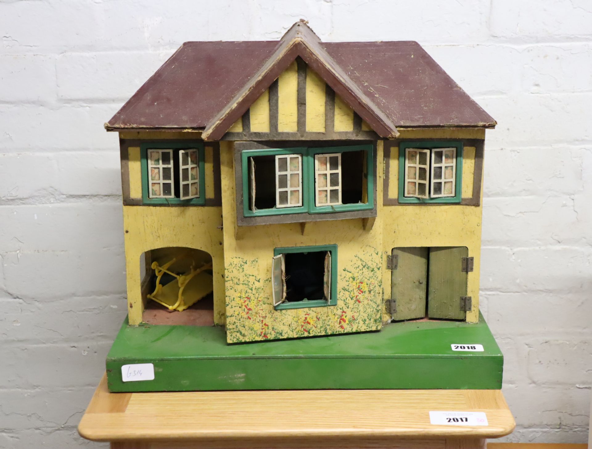 Small wooden dolls house