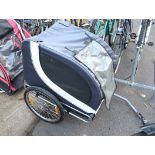 Bike Mate black and grey clip on kids trailer