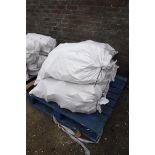 Pallet containing 5 bags of chopped wood