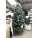 (1004) Unboxed 7.5' pre lit artificial Christmas tree