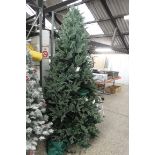 8' unboxed pre lit artificial Christmas tree