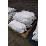 Pallet containing 5 bags of chopped wood