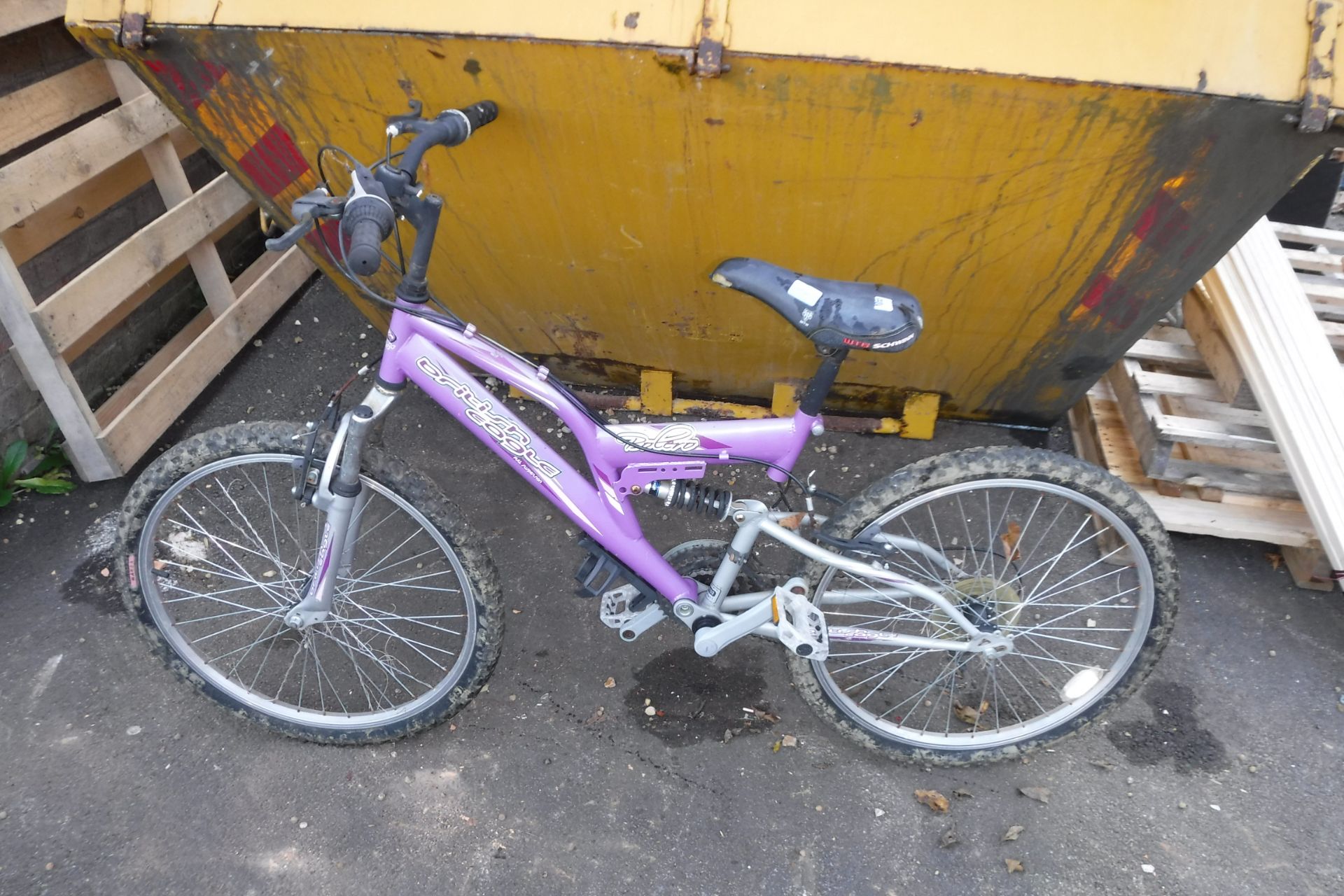 Roller purple kids mountain bike