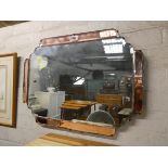 Bevelled Art Deco style mirror