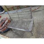 Teak 2-seater garden bench