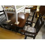 Oak refectory style table with set of 4 chairs *Collector's Item: Sold subject to our Soft