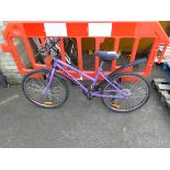 Girls Gemini Outrider bike in purple