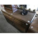 Oak sideboard with 2 drawers over cupboards