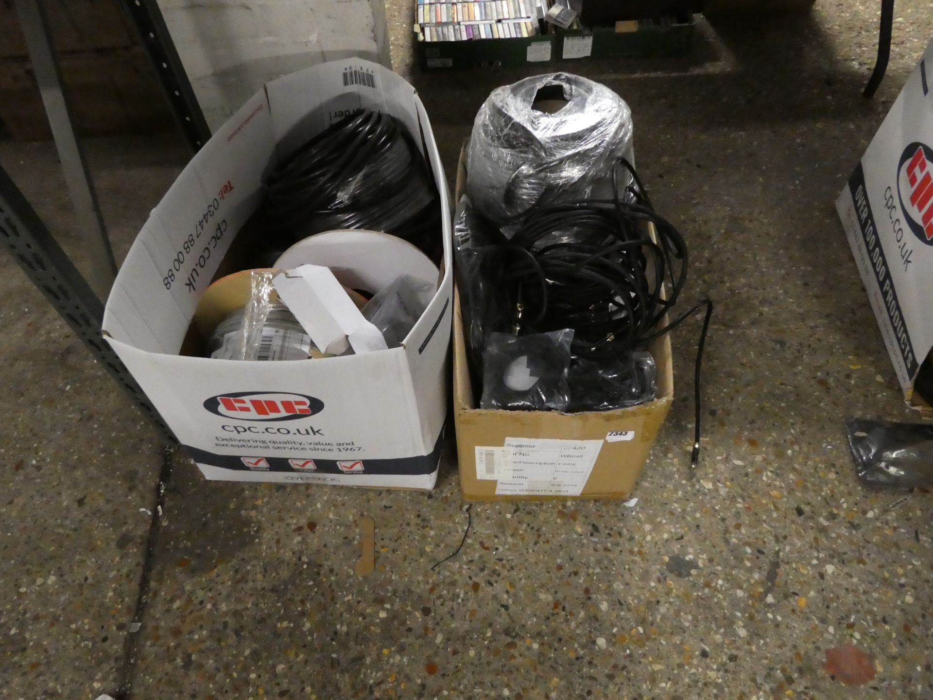 2194 2 boxes of assorted cables