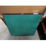 Folding card table with baize top
