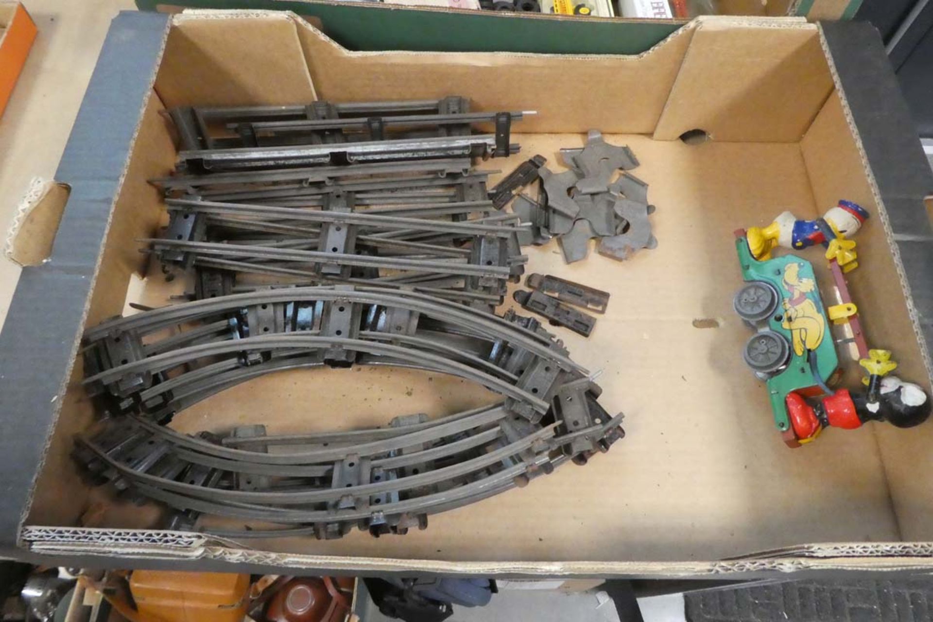 Hornby train set together with tinplate carriages, rails and Disney tinplate toy - Image 2 of 2