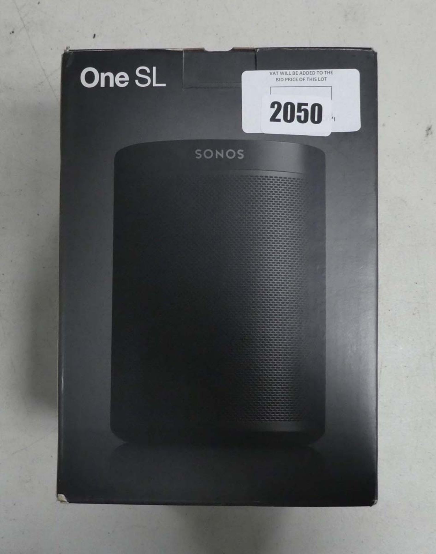 Sonos One smart speaker with box