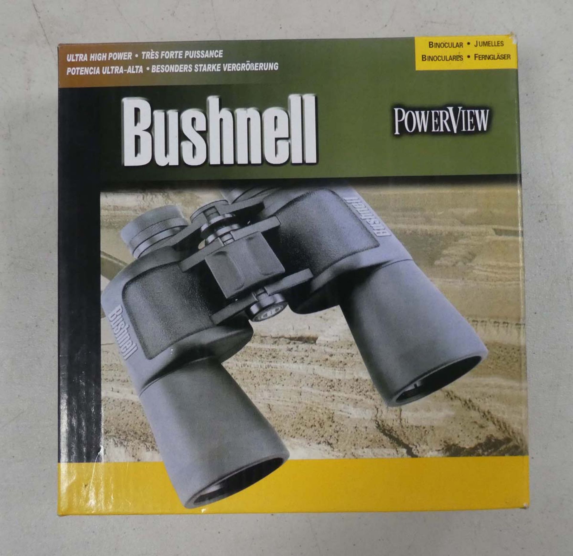 Pair of Bushnell binoculars in box