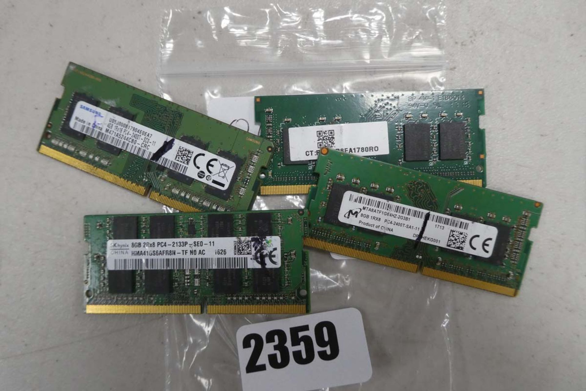 4x 8GB DDR 4 laptop RAM modules