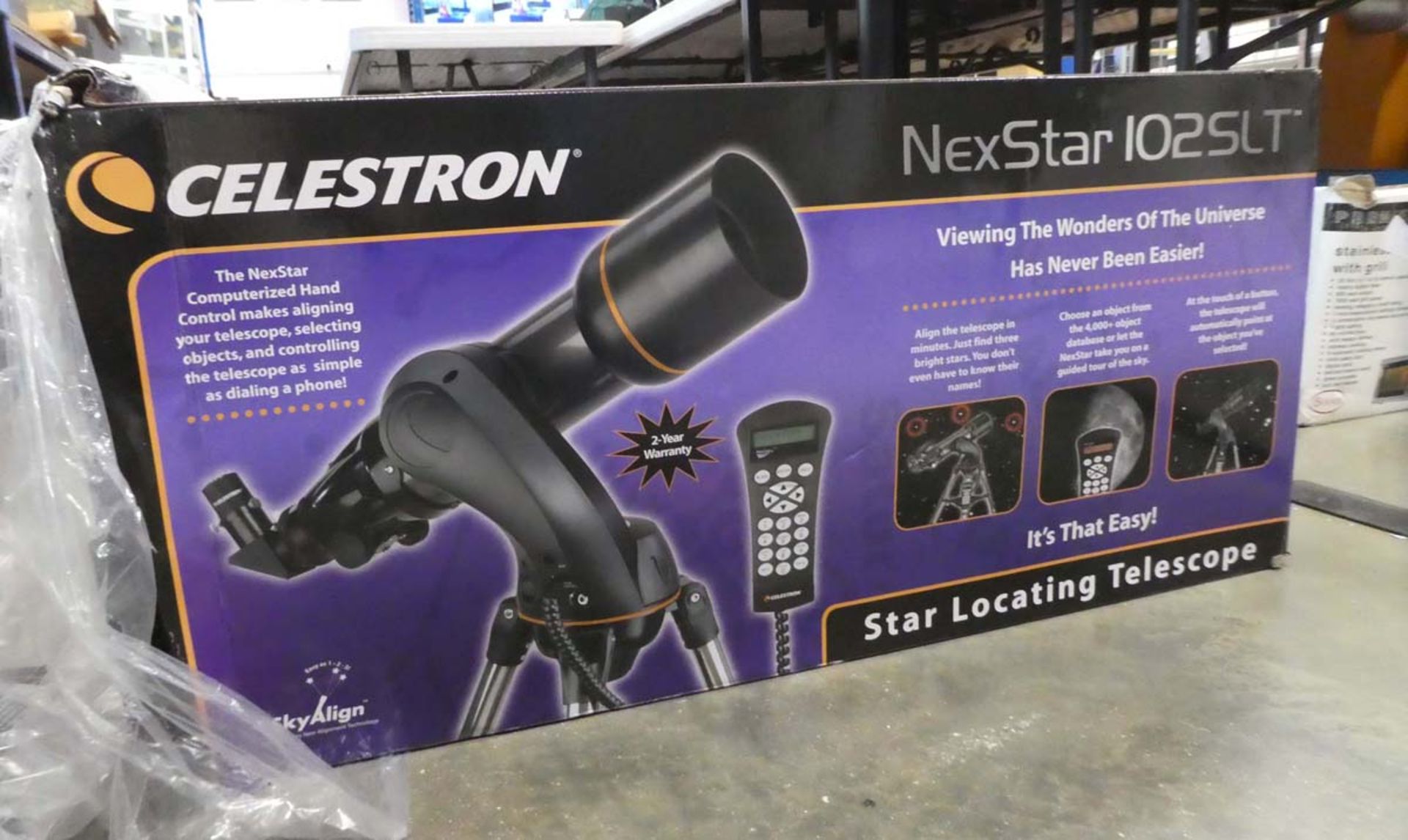 Celestron Nexstar 102SLT telescope in box