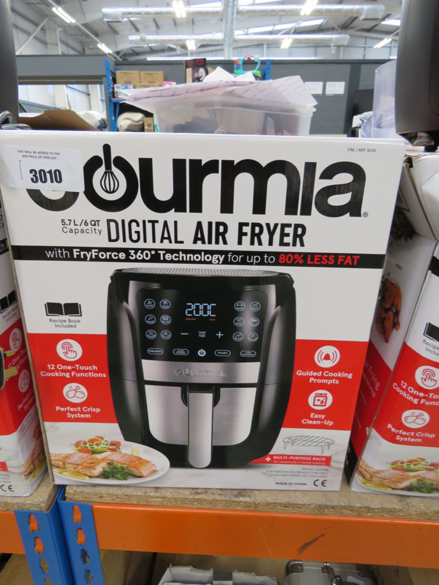 Gourmia digital air fryer with box