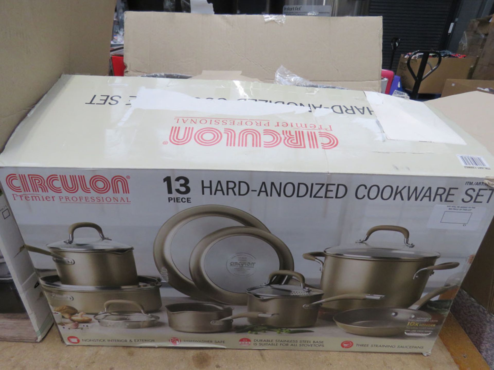 Circulon cookware set with box