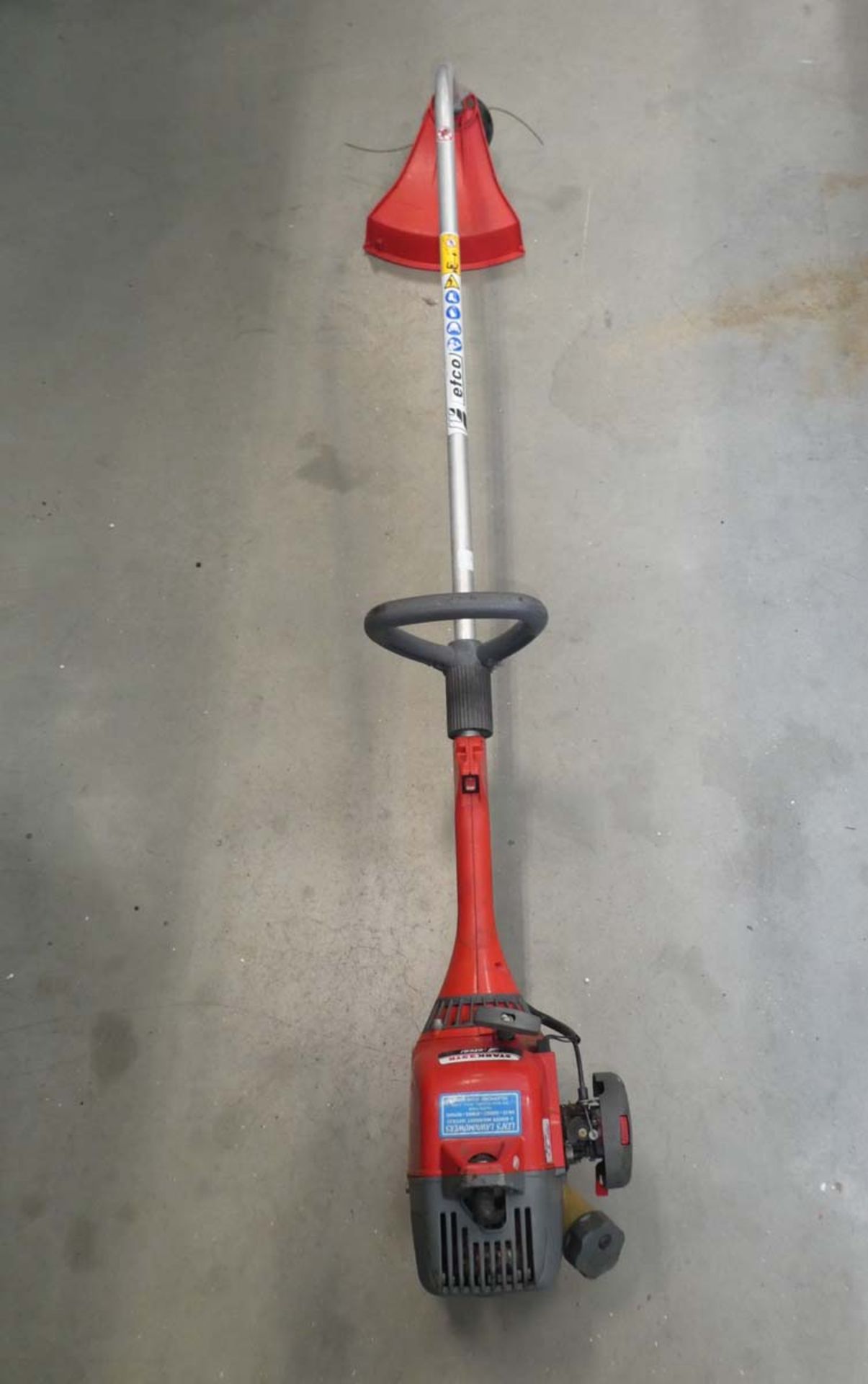 4076 Red bent shaft petrol powered strimmer