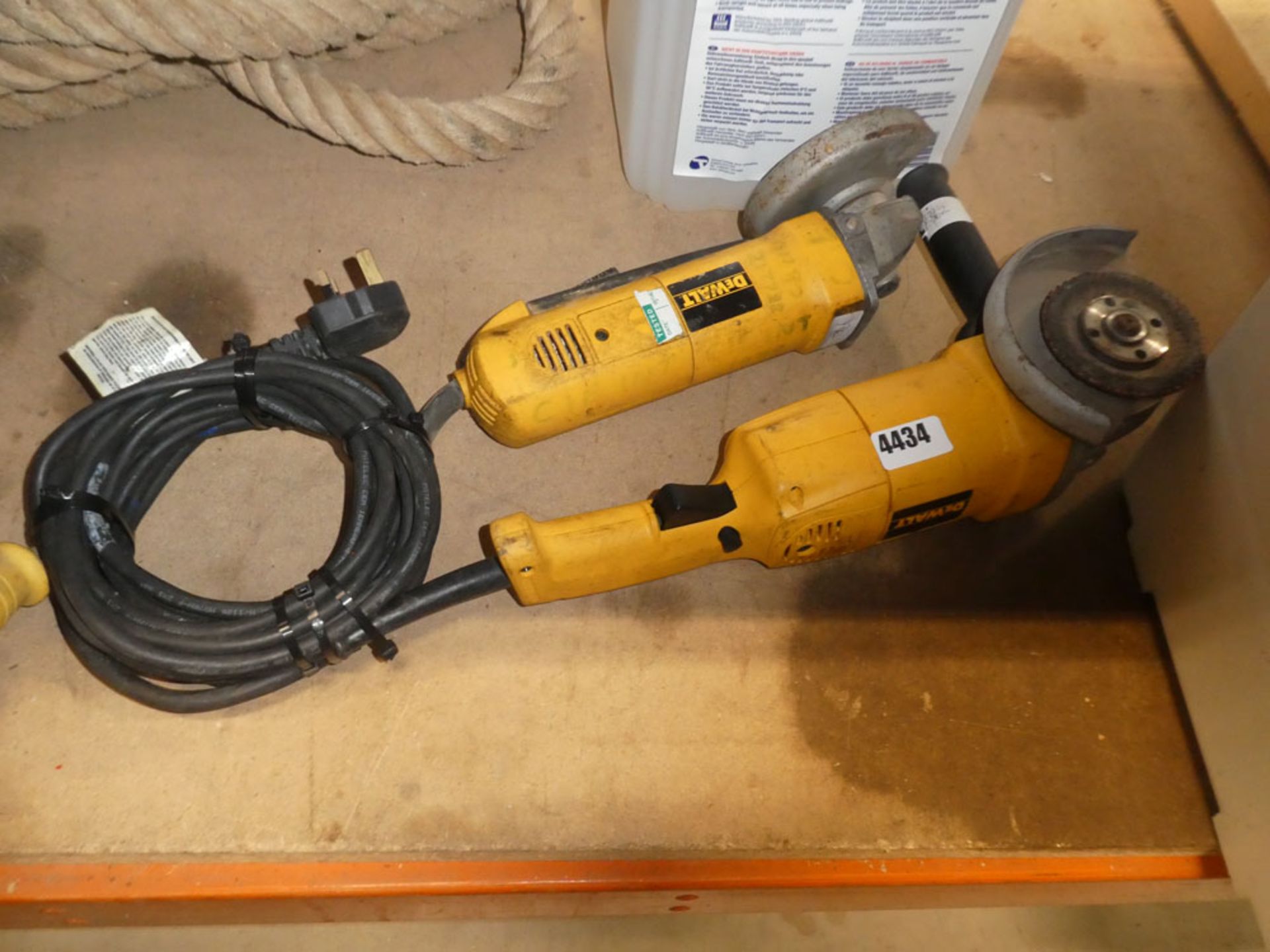 2 Dewalt angle grinders