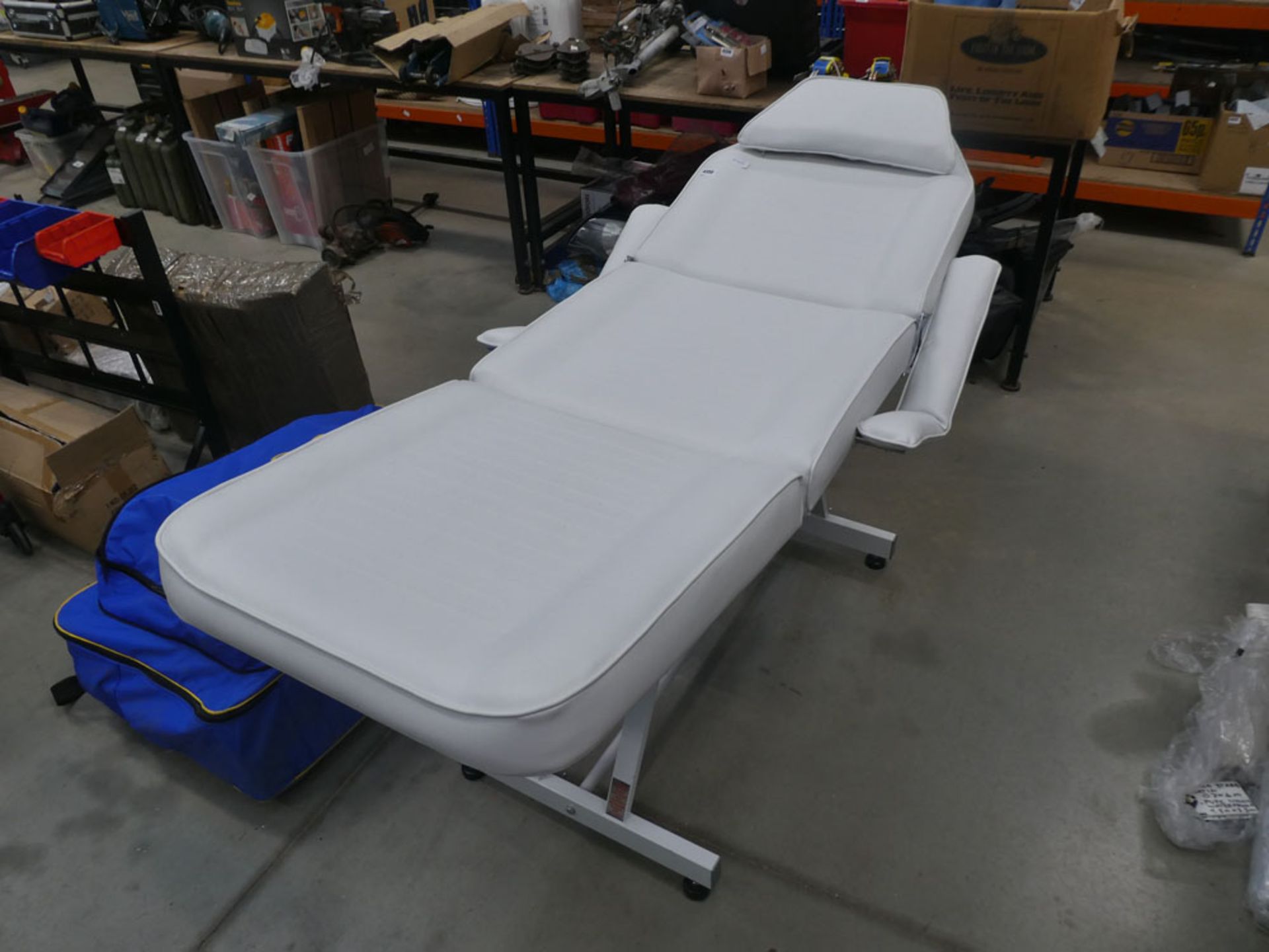 White massage bed