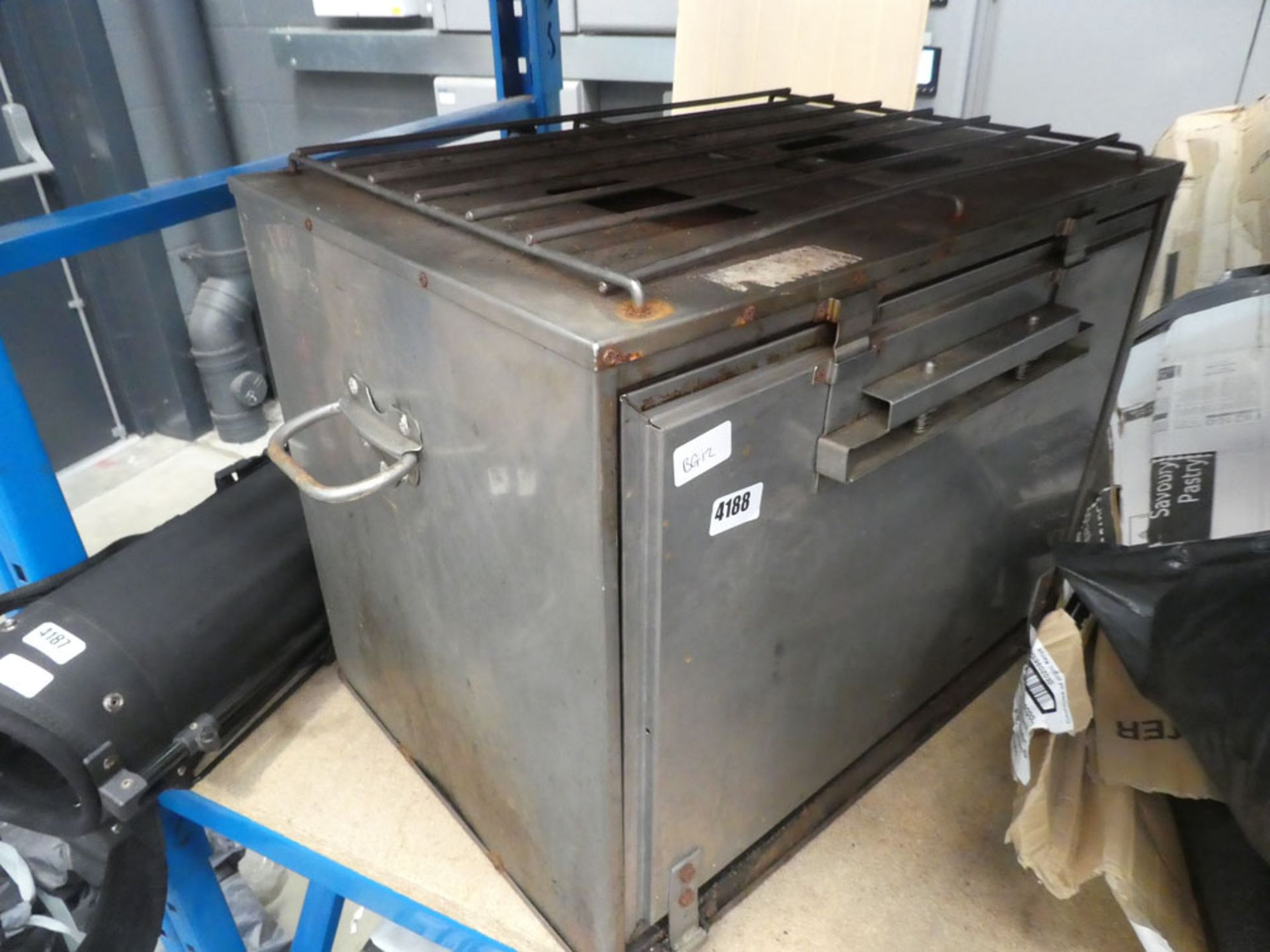 Galvanized camping cooker